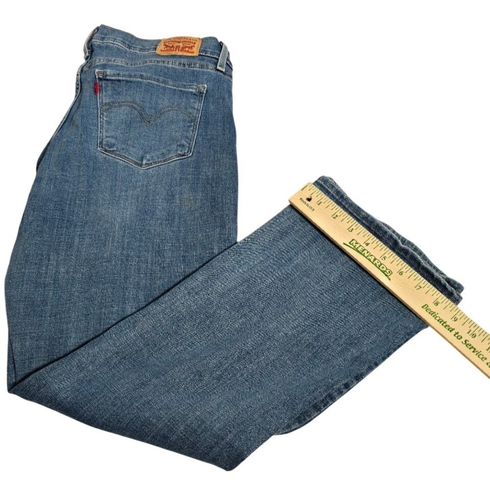 Levi's faded Bootcut Jeans‎ Womens 14S Medium Wash Blue Denim W32 L30. 704
